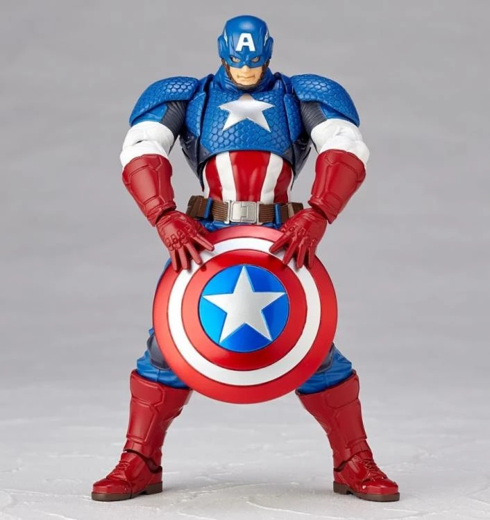 Amazing Yamaguchi Revoltech Figure Complex Captain America 2023 Reissue