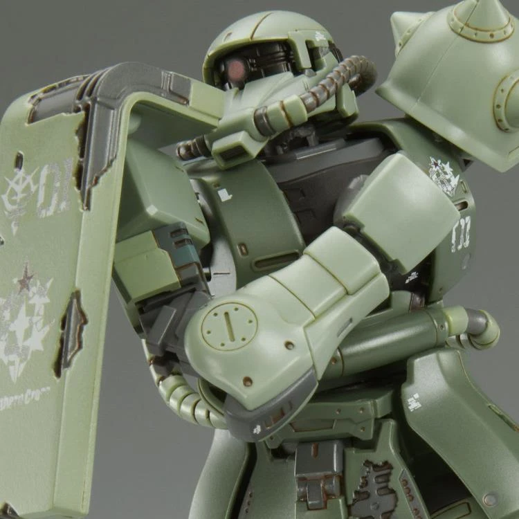 Bandai Gundam 1/144 HGUC Gundam Cucuruz Doan's Island MF-06F Zaku II (Cucuruz Doan's Island Ver.) Model Kit Exclusive - Image 5